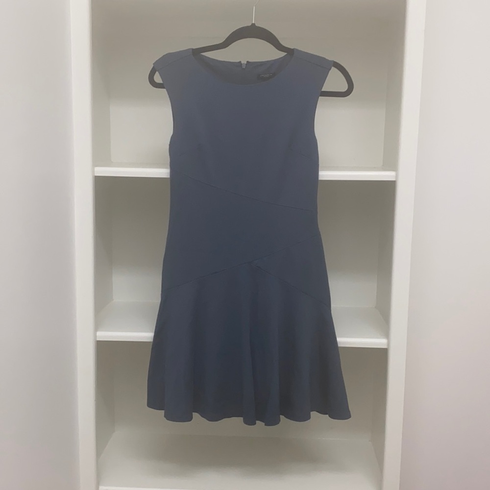 Ann Taylor blue office dress, 0P